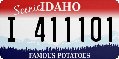ID license plate I411101
