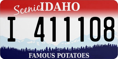 ID license plate I411108