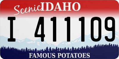 ID license plate I411109