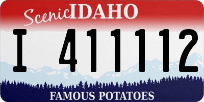 ID license plate I411112