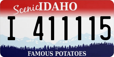 ID license plate I411115