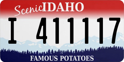 ID license plate I411117