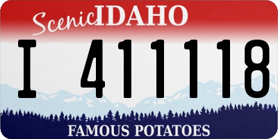ID license plate I411118