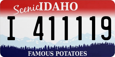 ID license plate I411119