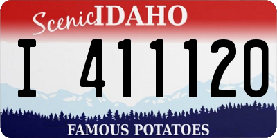 ID license plate I411120