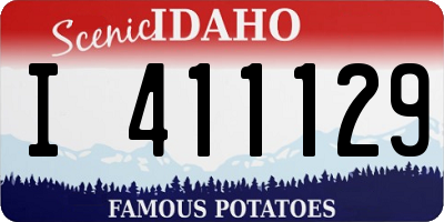 ID license plate I411129