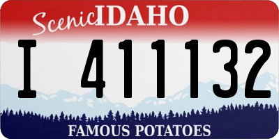 ID license plate I411132