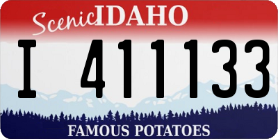 ID license plate I411133