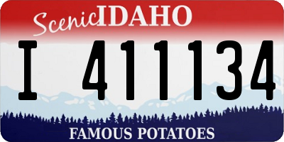 ID license plate I411134