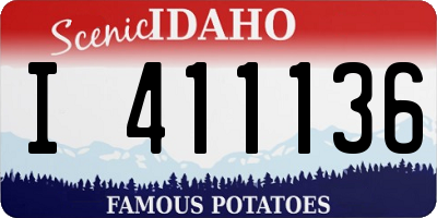 ID license plate I411136