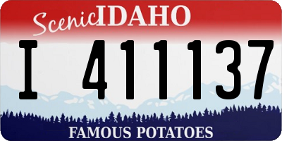 ID license plate I411137