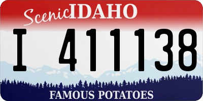 ID license plate I411138