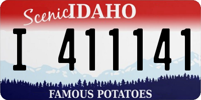 ID license plate I411141