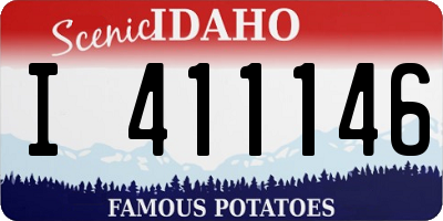 ID license plate I411146