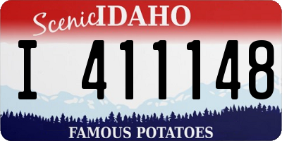 ID license plate I411148