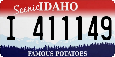 ID license plate I411149