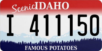 ID license plate I411150
