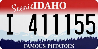 ID license plate I411155