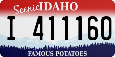 ID license plate I411160