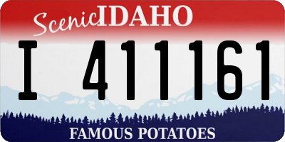 ID license plate I411161
