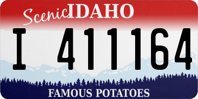 ID license plate I411164