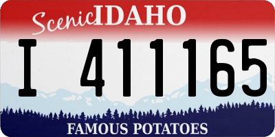 ID license plate I411165