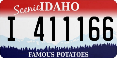 ID license plate I411166