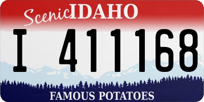 ID license plate I411168