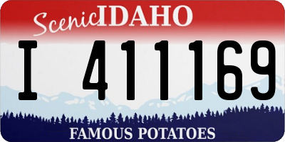 ID license plate I411169