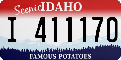 ID license plate I411170