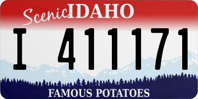 ID license plate I411171