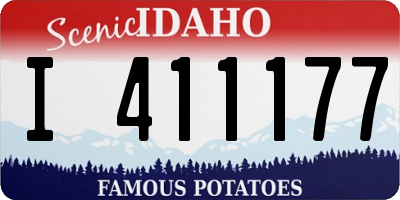 ID license plate I411177
