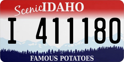 ID license plate I411180