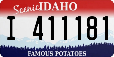 ID license plate I411181