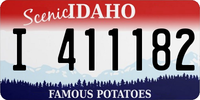 ID license plate I411182