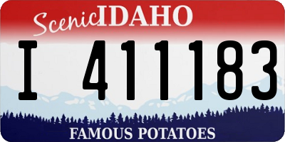 ID license plate I411183
