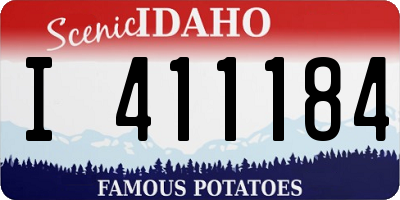 ID license plate I411184