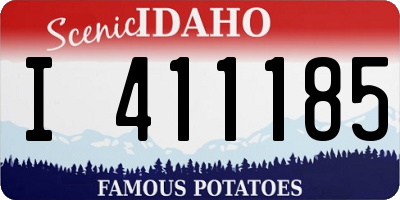 ID license plate I411185