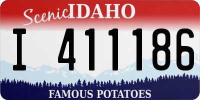 ID license plate I411186