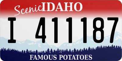 ID license plate I411187