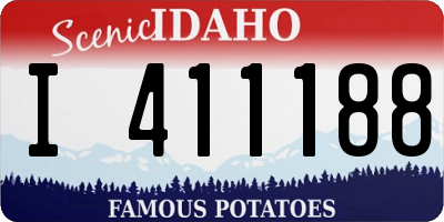 ID license plate I411188