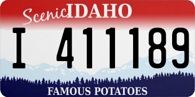 ID license plate I411189