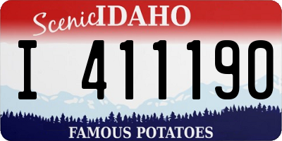 ID license plate I411190