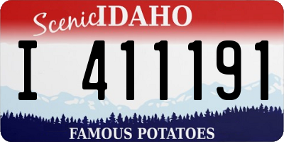 ID license plate I411191