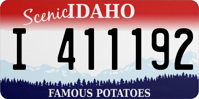 ID license plate I411192