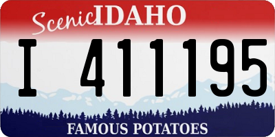 ID license plate I411195