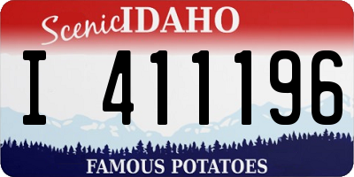 ID license plate I411196