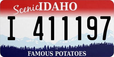 ID license plate I411197