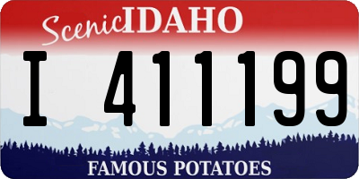 ID license plate I411199