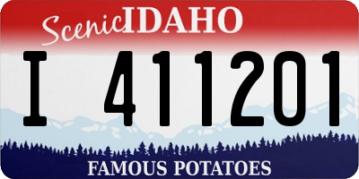 ID license plate I411201